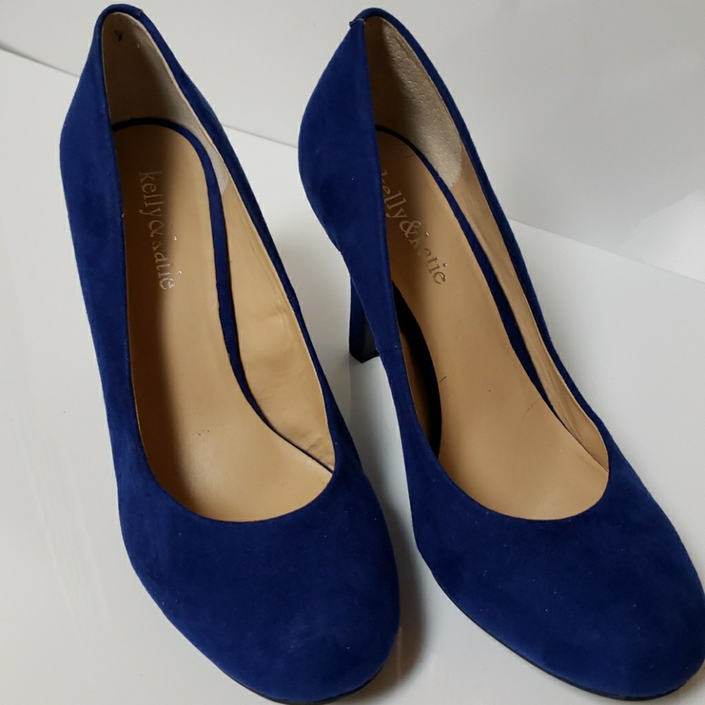 Kelly & Kate Blue Suede Heels